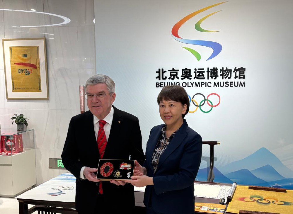 巴赫参访北京奥运博物馆 盛赞“双奥遗产”利用